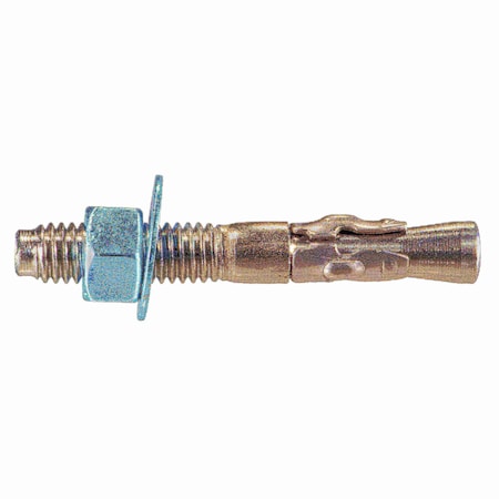 Torquemaster Torquemaster Wedge Anchor, 3/8" Dia., 2-3/4" L, Stainless Steel Blue Ruspert, 25 PK 55219